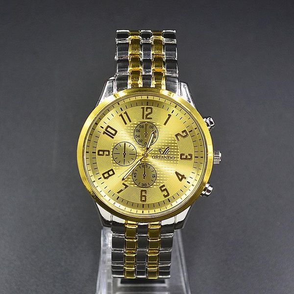 wristwatches fashion wrist watch men's 3 dials style round metal alloy band quartz watches 7082, Slivery;brown
wristwatches fashion wrist watch men's 3 dials style round metal alloy band quartz watches 7082, Slivery;brown