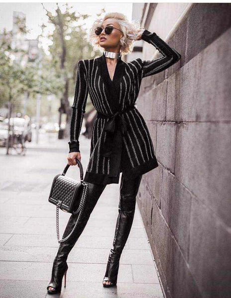women's jackets 2021 autumn and winter with silver jacket long sleeved striped belt slim was thin european american ladies temperament, Black;brown
women's jackets 2021 autumn and winter with silver jacket long sleeved striped belt slim was thin european american ladies temperament, Black;brown