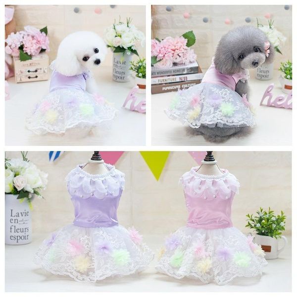 beautiful flower dog clothes satin dress for dogs fresh style skirt cartoon cute lace mesh dresses pink girl ropa para perro apparel
beautiful flower dog clothes satin dress for dogs fresh style skirt cartoon cute lace mesh dresses pink girl ropa para perro apparel
