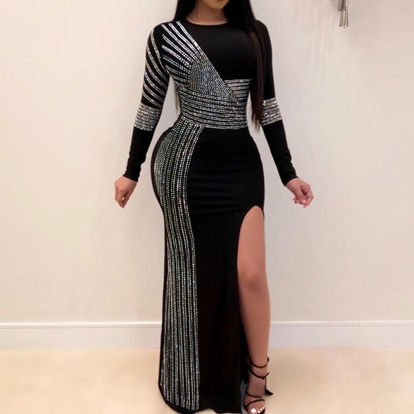 sequin black women dress bodycon high slipt african club evening party dresses long sleeve spring robe elegant vestidos, White
sequin black women dress bodycon high slipt african club evening party dresses long sleeve spring robe elegant vestidos, White