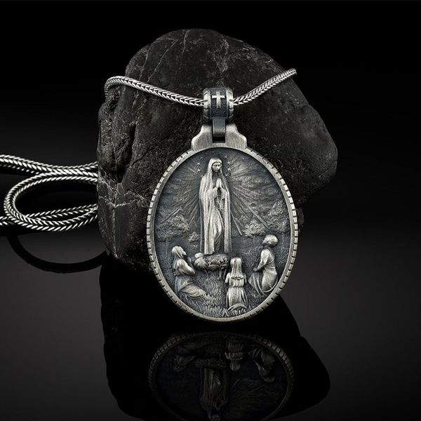necklace virgin mary pendant designer catholic men's christian religious accessories 2021 womens mens luxury, Silver
necklace virgin mary pendant designer catholic men's christian religious accessories 2021 womens mens luxury, Silver