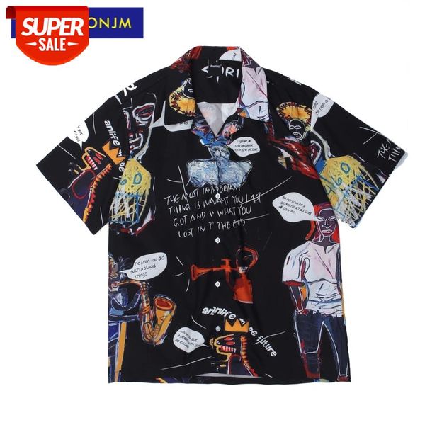 uncledonjm 2021 hand-painted short sleeve shirt mens fashion clothing trends loose hip hop beach men dress sur-97014 #ch8a, White;black
uncledonjm 2021 hand-painted short sleeve shirt mens fashion clothing trends loose hip hop beach men dress sur-97014 #ch8a, White;black