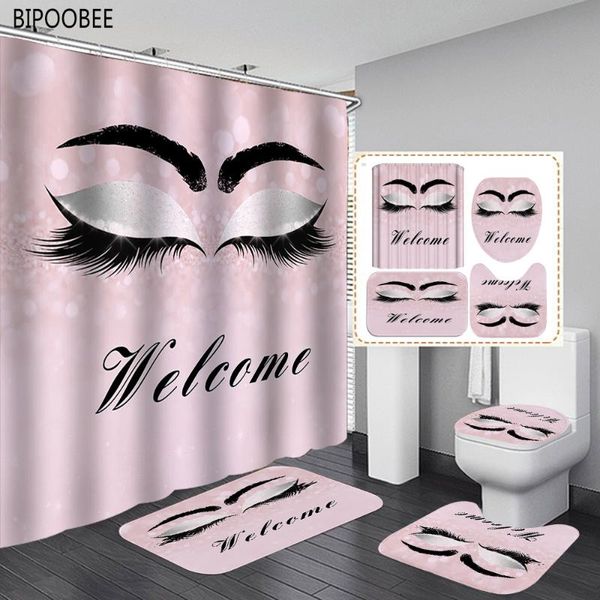 shower curtains rose gold eyelash curtain fashion bathroom and bath mats rugs set toilet lid cover non-slip carpet home decor
shower curtains rose gold eyelash curtain fashion bathroom and bath mats rugs set toilet lid cover non-slip carpet home decor
