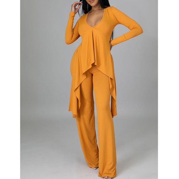 women's two piece pants casual set for women v neck long sleeve ruffle tshirt+ high waist wide leg outfits 2021 fashion y2k clothing, White
women's two piece pants casual set for women v neck long sleeve ruffle tshirt+ high waist wide leg outfits 2021 fashion y2k clothing, White