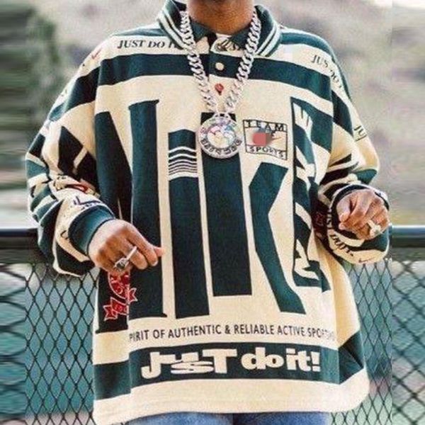 men's hoodies & sweatshirts autumn fashion trend printing long-sleeved sweater collar design loose american retro hip-hop streetwear lo, Black
men's hoodies & sweatshirts autumn fashion trend printing long-sleeved sweater collar design loose american retro hip-hop streetwear lo, Black