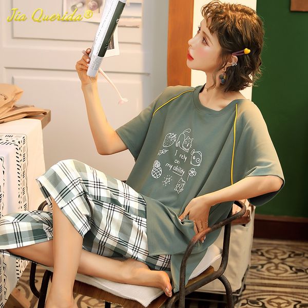 new pajama set women sleepwear plus size lungewear summer shorts cotton nightwear capris set soft cotton womens pyjamas 4xl 5xl, Black;red
new pajama set women sleepwear plus size lungewear summer shorts cotton nightwear capris set soft cotton womens pyjamas 4xl 5xl, Black;red