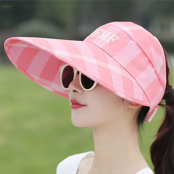 summer sun hat adjustable big heads wide brim ladies girl holiday uv protection beach packable visor, Blue;gray
summer sun hat adjustable big heads wide brim ladies girl holiday uv protection beach packable visor, Blue;gray