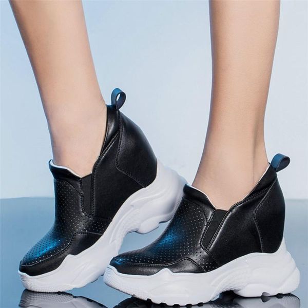 casual shoes women genuine leather platform wedges high heel ankle boots female round toe fashion sneakers breathable creepers, Black
casual shoes women genuine leather platform wedges high heel ankle boots female round toe fashion sneakers breathable creepers, Black