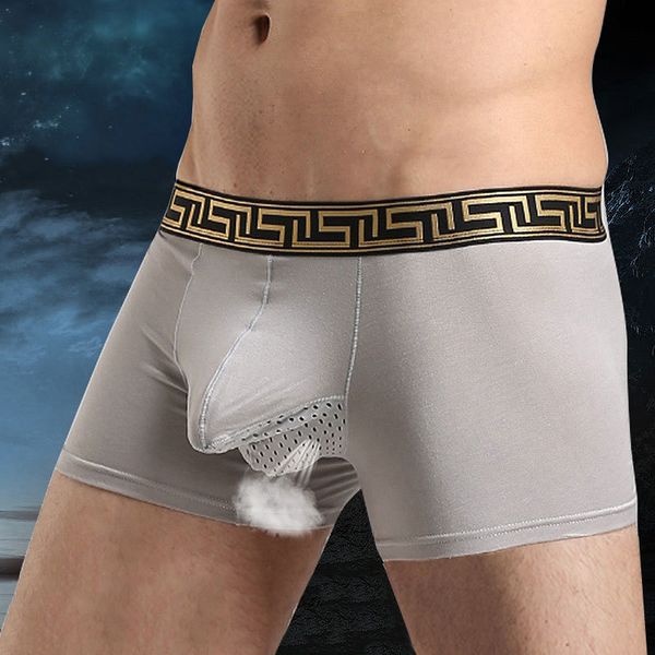 men men's hollow out separates scrotum design modal cotton male mens underwear boxer shorts cuecas underpants, Black;white
men men's hollow out separates scrotum design modal cotton male mens underwear boxer shorts cuecas underpants, Black;white