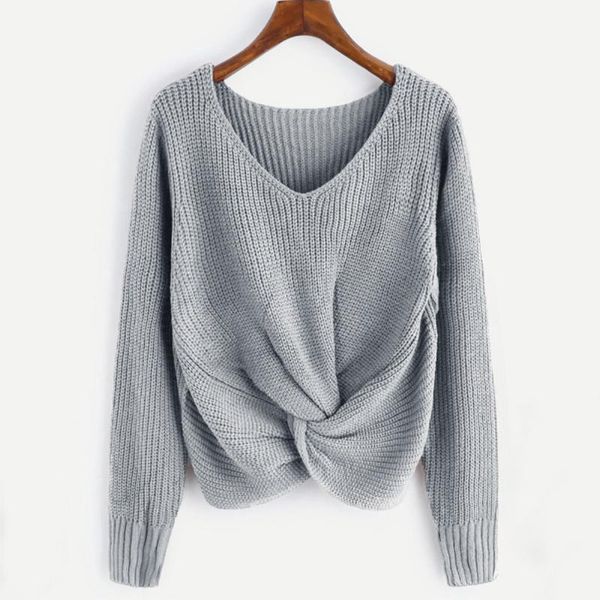 women's sweaters women plus size pull femme cross knotted panel sweater hiver long sleeve solid color v-neck, White;black
women's sweaters women plus size pull femme cross knotted panel sweater hiver long sleeve solid color v-neck, White;black