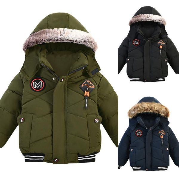 down coat children's winter jacket boys hooded cotton wear snow warm for baby boy kids overcoat clothing outerwear, Blue;gray
down coat children's winter jacket boys hooded cotton wear snow warm for baby boy kids overcoat clothing outerwear, Blue;gray