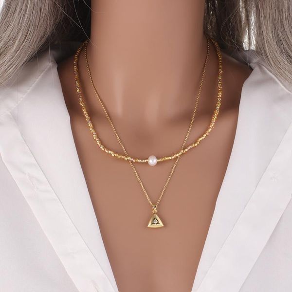 pendant necklaces fashion sweet double-layer pearl geometric drop necklace ladies clavicle jewelry for women, Silver
pendant necklaces fashion sweet double-layer pearl geometric drop necklace ladies clavicle jewelry for women, Silver
