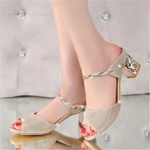summer women's sandals fish mouth square heel shoes solid color shallow for female, Black
summer women's sandals fish mouth square heel shoes solid color shallow for female, Black