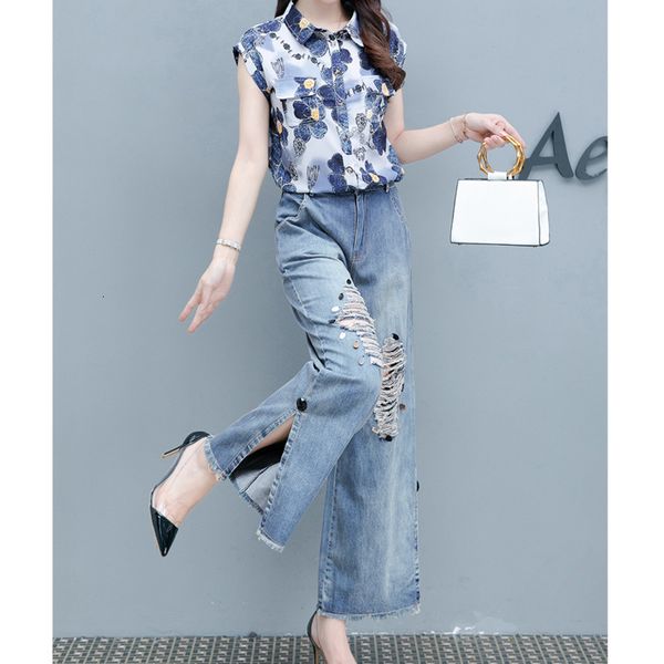 pant summer clothes 2021 torn jeans women shirts large retro-broad legs define printed shirt of the ladies, White
pant summer clothes 2021 torn jeans women shirts large retro-broad legs define printed shirt of the ladies, White