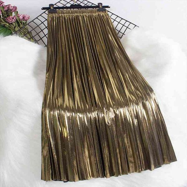 y2k shiny metallic luster long pleated skirt women street style fashion solid a line high waist midi skirt female gold, Black
y2k shiny metallic luster long pleated skirt women street style fashion solid a line high waist midi skirt female gold, Black