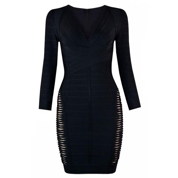 casual dresses good quality celebrity bandage dress bodycon hl black woman long sleeve party, Black;gray
casual dresses good quality celebrity bandage dress bodycon hl black woman long sleeve party, Black;gray