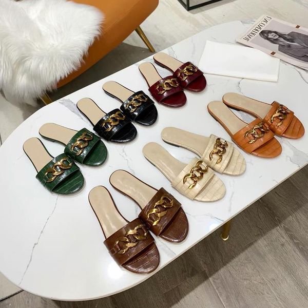 summer slide crocodile women sandal slippers pattern leather ladies flat designer 270 chain 2021 shoes with box slides ccevr, Black
summer slide crocodile women sandal slippers pattern leather ladies flat designer 270 chain 2021 shoes with box slides ccevr, Black