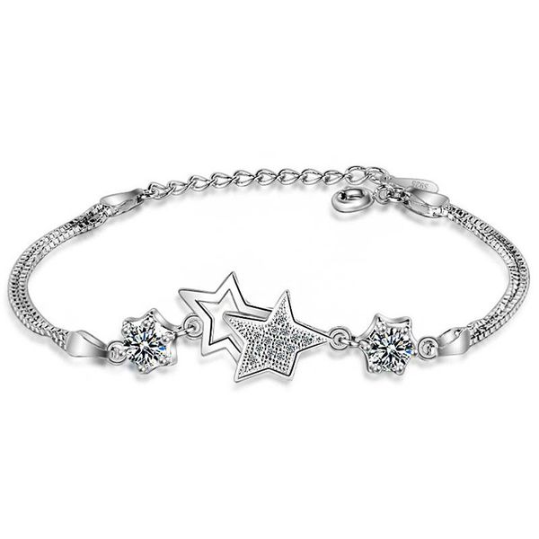 link, chain stars charm bracelets bangles purple transparent zirconia crystal bracelet fashion femme jewelry gifts for women, Black
link, chain stars charm bracelets bangles purple transparent zirconia crystal bracelet fashion femme jewelry gifts for women, Black