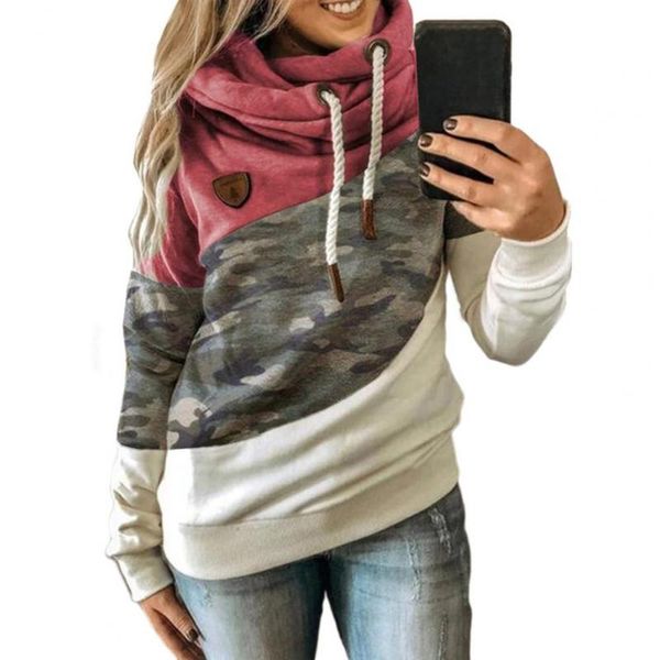 women's hoodies & sweatshirts long sleeve pullover female hooded sweatshirt camouflage print patchwork autumn winter drawstring hoodie, Black
women's hoodies & sweatshirts long sleeve pullover female hooded sweatshirt camouflage print patchwork autumn winter drawstring hoodie, Black