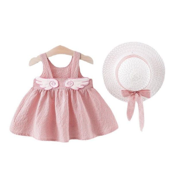 girl's dresses toddler baby kids girls princess dress temperament plaid printed suspenders hat set party girl clothes, Red;yellow
girl's dresses toddler baby kids girls princess dress temperament plaid printed suspenders hat set party girl clothes, Red;yellow