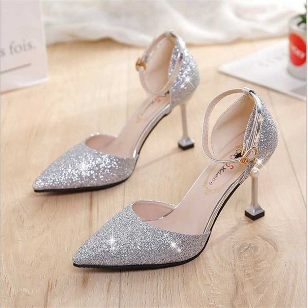 summer style solid color pointed shallow mouth stiletto heels women's fashion hollow word buckle strap korean sandals, Black
summer style solid color pointed shallow mouth stiletto heels women's fashion hollow word buckle strap korean sandals, Black