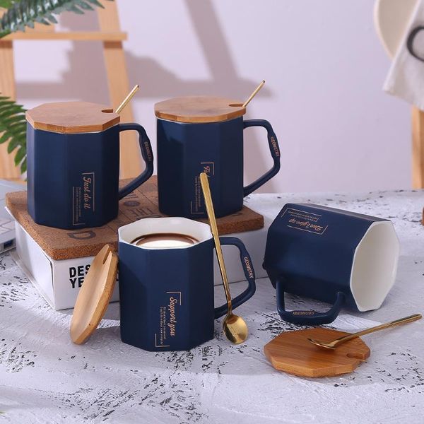european diamond mug creative octagonal matte ceramic with spoon office coffee mugs
european diamond mug creative octagonal matte ceramic with spoon office coffee mugs