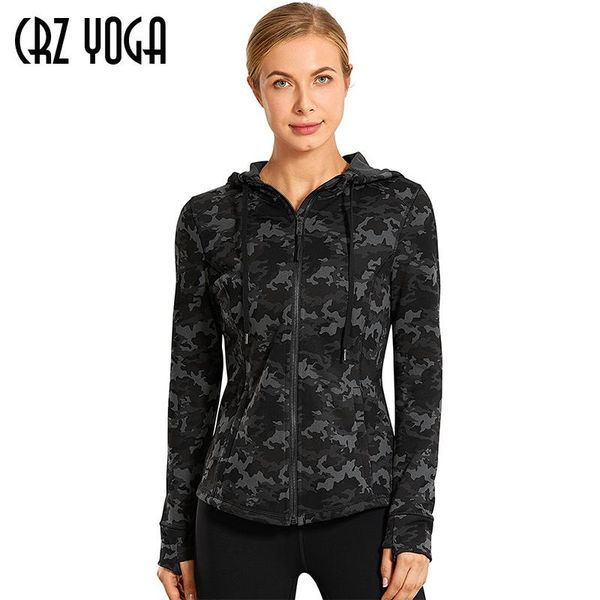 running jackets crz yoga women's full zip track jacket sweatshirt cotton hoodies with thumbholes, Black;red
running jackets crz yoga women's full zip track jacket sweatshirt cotton hoodies with thumbholes, Black;red