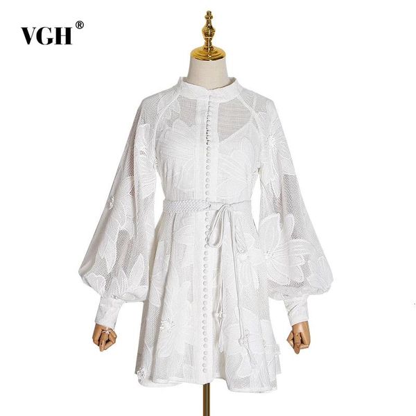 casual dresses vgh embroidery elegant dress for women stand collar lantern long sleeve perspective high waist lace up female autumn, Black;gray
casual dresses vgh embroidery elegant dress for women stand collar lantern long sleeve perspective high waist lace up female autumn, Black;gray