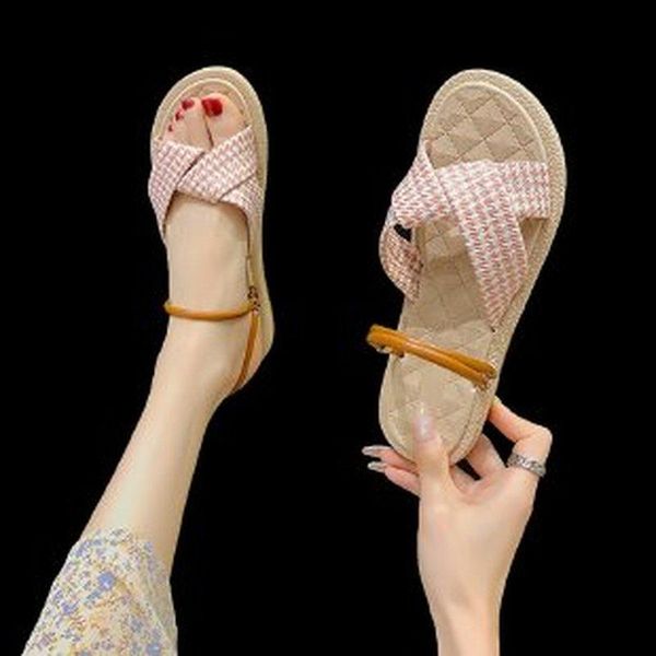 sandals summer women fashion women's 2021 casual all-match thick-soled one word buckle female large size, Black
sandals summer women fashion women's 2021 casual all-match thick-soled one word buckle female large size, Black
