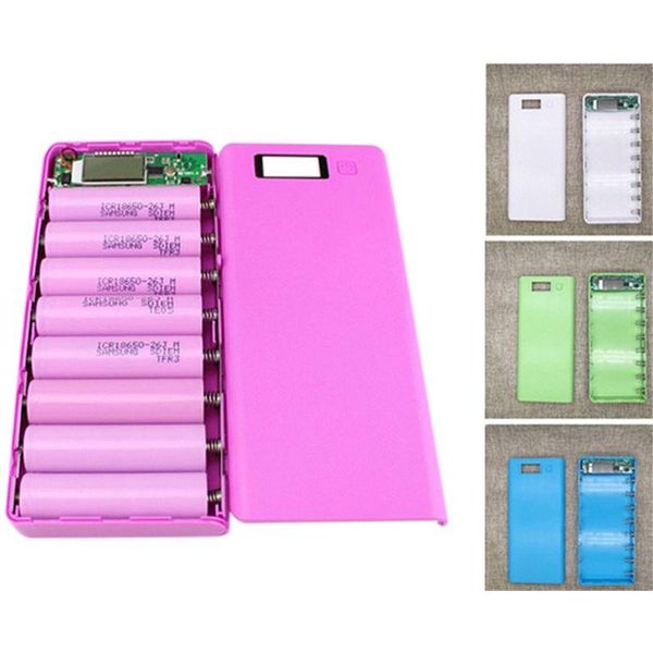 8x18650 portable battery power bank shell case box lcd display dual usb kit 18650(no battery) cell phone mounts & holders
8x18650 portable battery power bank shell case box lcd display dual usb kit 18650(no battery) cell phone mounts & holders