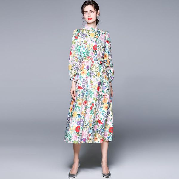 casual dresses zuoman women spring & autumn elegant floral dress shirt vintage party robe femme lantern sleeve designer vestido, Black;gray
casual dresses zuoman women spring & autumn elegant floral dress shirt vintage party robe femme lantern sleeve designer vestido, Black;gray