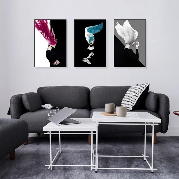 paintings modern abstract painting feathers and lady face nordic creative home room decoration wall decor no frame art printing poster
paintings modern abstract painting feathers and lady face nordic creative home room decoration wall decor no frame art printing poster