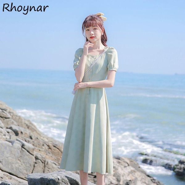 casual dresses solid women temperament pure green leisure trendy minimalist square collar short puff sleeve feminino vestidos ulzzang, Black;gray
casual dresses solid women temperament pure green leisure trendy minimalist square collar short puff sleeve feminino vestidos ulzzang, Black;gray