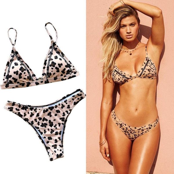women's swimwear leopard floral print bikini swimsuit for beach surfing swimming suit biquini, White;black
women's swimwear leopard floral print bikini swimsuit for beach surfing swimming suit biquini, White;black