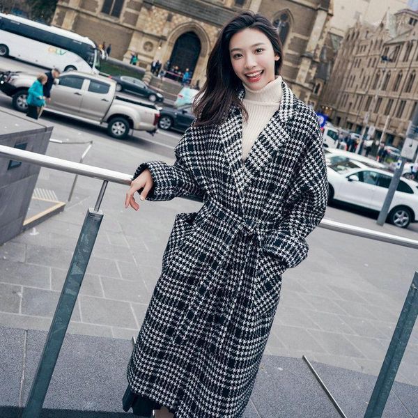fashion winter woolen coay and jacket women plaid overcoat korean loose thick warm wool outwear ladies abrigo mujer women's & blends, Black
fashion winter woolen coay and jacket women plaid overcoat korean loose thick warm wool outwear ladies abrigo mujer women's & blends, Black