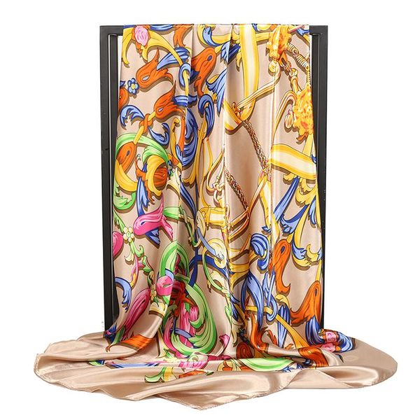 scarves 90*90cm simulation silk square scarf women thin print summer sun breathable silky trendy head hijab female 2021, Blue;gray
scarves 90*90cm simulation silk square scarf women thin print summer sun breathable silky trendy head hijab female 2021, Blue;gray