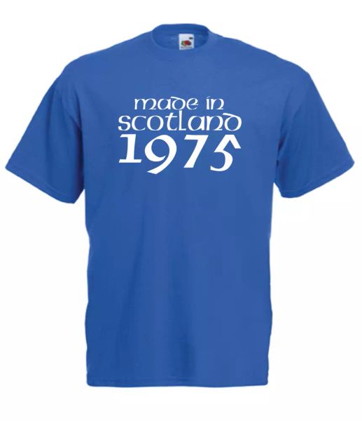 made in scotland 1975 xmas gift idea mens women t shirts multi-color s-2xl, White;black
made in scotland 1975 xmas gift idea mens women t shirts multi-color s-2xl, White;black