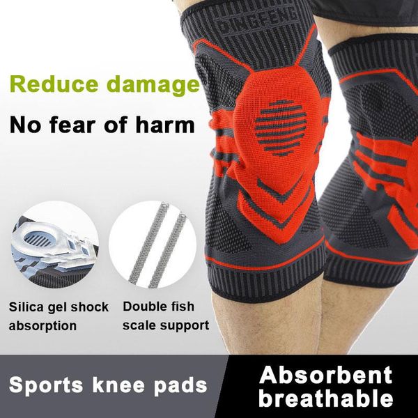 elbow & knee pads sports support compression fitness joint protect anti-skid breathable running basketball kneepads, Black;gray
elbow & knee pads sports support compression fitness joint protect anti-skid breathable running basketball kneepads, Black;gray