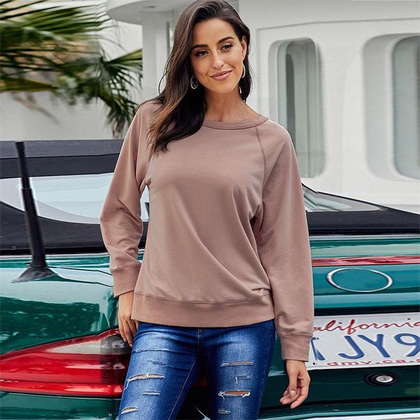 women's hoodies & sweatshirts 2021 spring autumn winter hoods loose solid color pullover round neck long sleeve casual sweatshirt, Black
women's hoodies & sweatshirts 2021 spring autumn winter hoods loose solid color pullover round neck long sleeve casual sweatshirt, Black