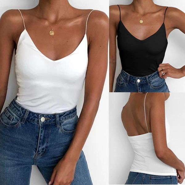 women's tanks & camis satin women crop fashion sleeveless for vest thin v-neck solid tee blouse shirt vetement femme, White
women's tanks & camis satin women crop fashion sleeveless for vest thin v-neck solid tee blouse shirt vetement femme, White