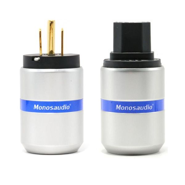 smart power plugs pair monosaudio m106g/f106g 99.998% pure copper us version plug, ac plug connector 10a/250v 15a/125v audio grade,diy
smart power plugs pair monosaudio m106g/f106g 99.998% pure copper us version plug, ac plug connector 10a/250v 15a/125v audio grade,diy