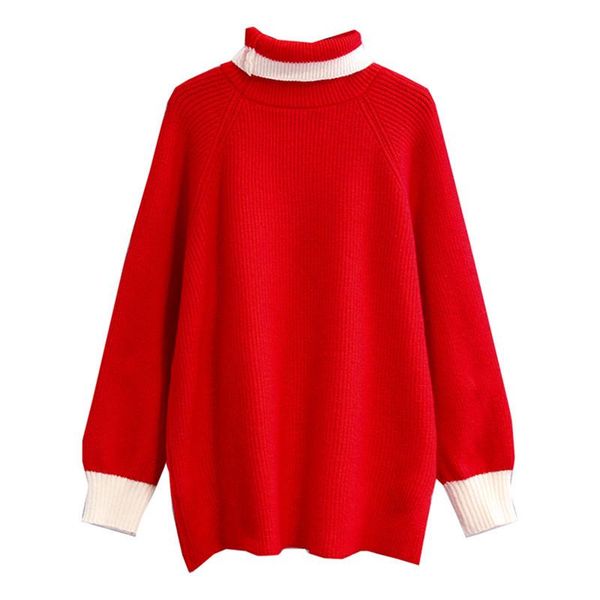 women's sweaters 2021 autumn and winter thick turtleneck sweater female korean version loose lazy fashion all match outer wear c351, White;black
women's sweaters 2021 autumn and winter thick turtleneck sweater female korean version loose lazy fashion all match outer wear c351, White;black