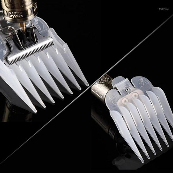 8pcs cutting guide limits comb barbershop clipper trimmersoft wear-resistant abs universal hairdressing tool for home hair brushes1, Silver
8pcs cutting guide limits comb barbershop clipper trimmersoft wear-resistant abs universal hairdressing tool for home hair brushes1, Silver