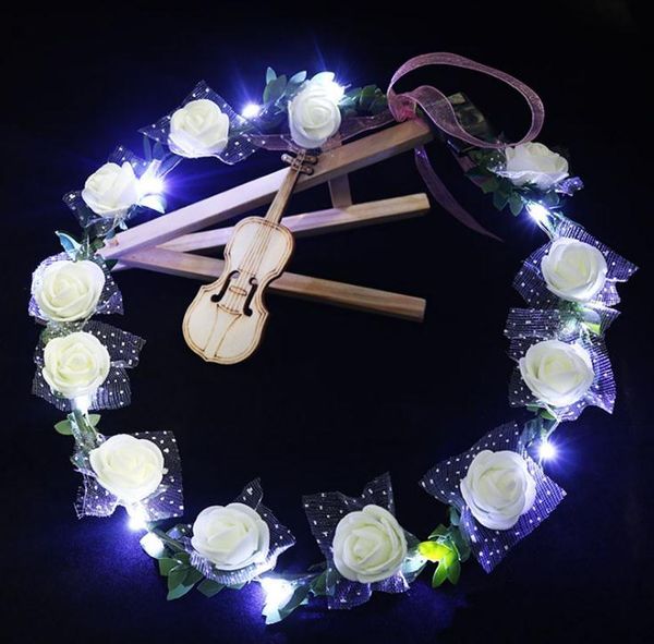 party decoration 300pcs/lot 12 flowres led light glow flower wreath crown headbands floral hair garland wedding sn1326
party decoration 300pcs/lot 12 flowres led light glow flower wreath crown headbands floral hair garland wedding sn1326