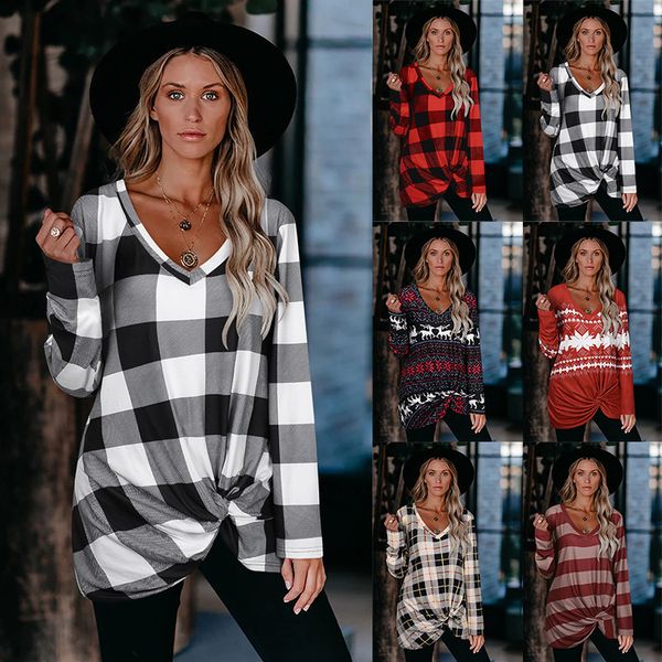 2021 aww womens casual loose and versatile plaid print v-neck t-shirt womens, Black;red
2021 aww womens casual loose and versatile plaid print v-neck t-shirt womens, Black;red