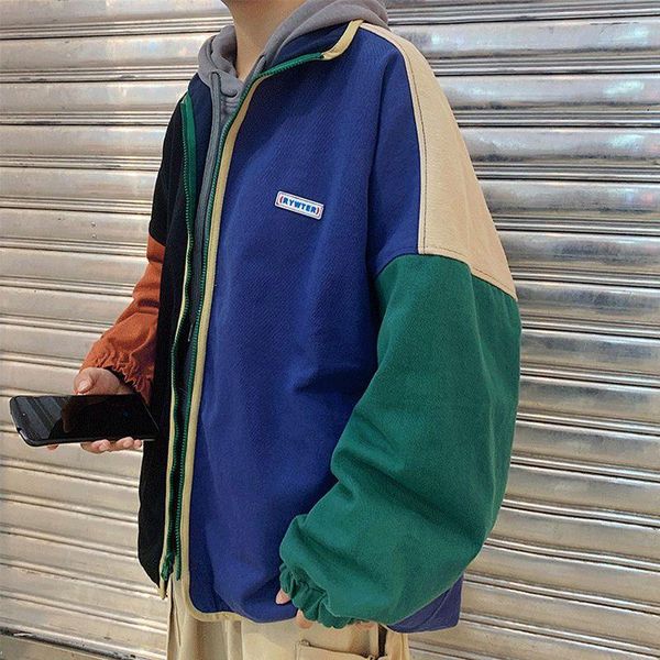 men's jackets double-sided jacket men spring korean fashion contrast casual coat male hong-kong style all-match stitching stand collar, Black;brown
men's jackets double-sided jacket men spring korean fashion contrast casual coat male hong-kong style all-match stitching stand collar, Black;brown