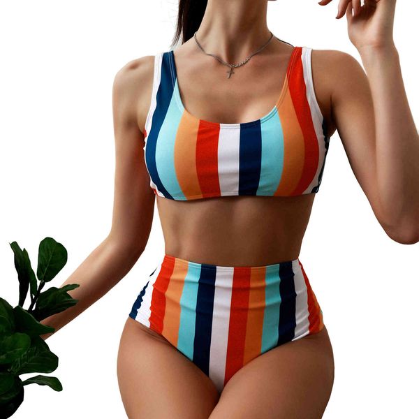 high waist bikini striped swimsuit women swimwear female push up set swimming bathing suit biquini swimsuits 210520, White;black
high waist bikini striped swimsuit women swimwear female push up set swimming bathing suit biquini swimsuits 210520, White;black