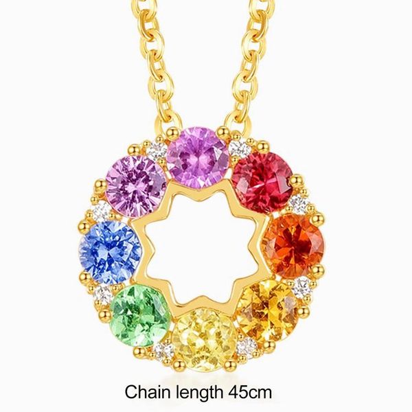 pendant necklaces cute round colorful rainbow crystal necklace for women fashion gold clavicular chain students party choker jewelry gifts, Silver
pendant necklaces cute round colorful rainbow crystal necklace for women fashion gold clavicular chain students party choker jewelry gifts, Silver