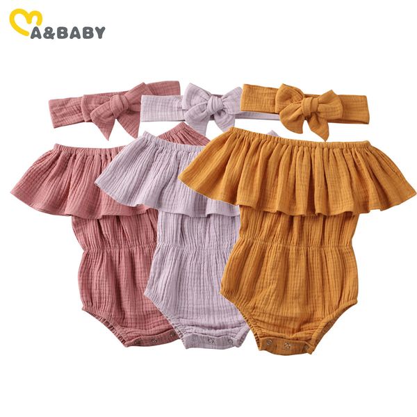 0-24m summer born infant baby girl romper ruffles jumpsuit off shoulder clothes outfits headband 210515, Blue
0-24m summer born infant baby girl romper ruffles jumpsuit off shoulder clothes outfits headband 210515, Blue