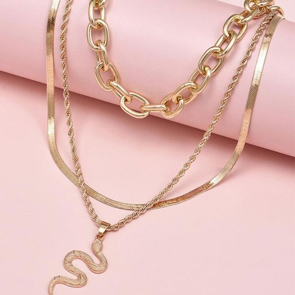 pendant necklaces 2021 fashion metal necklace geometry snake women multilayer for party, Silver
pendant necklaces 2021 fashion metal necklace geometry snake women multilayer for party, Silver